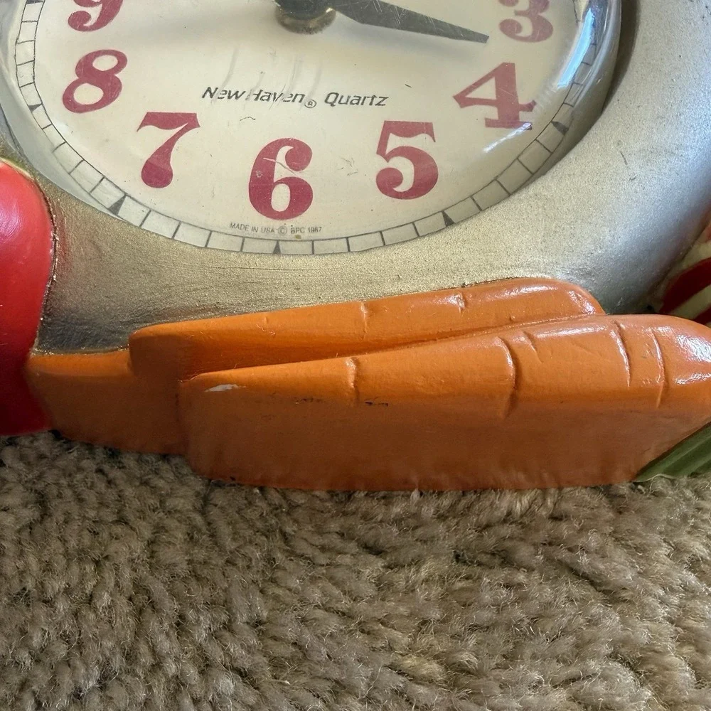 Vintage 1990 Campbells Soup Kids Wall Clock New Haven Quartz Burwood Kitchen USA